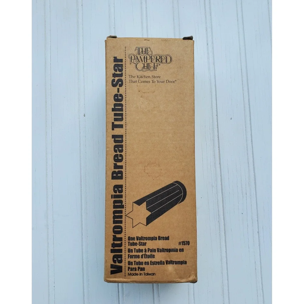 The‎ Pampered Chef Valtrompia Bread Tube Star Shape 1570 Vintage New In Box
